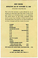 1940 Oct price list