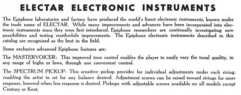 1950 Electar catalog