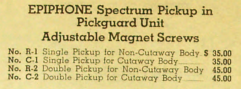 1950 price list pg pickups