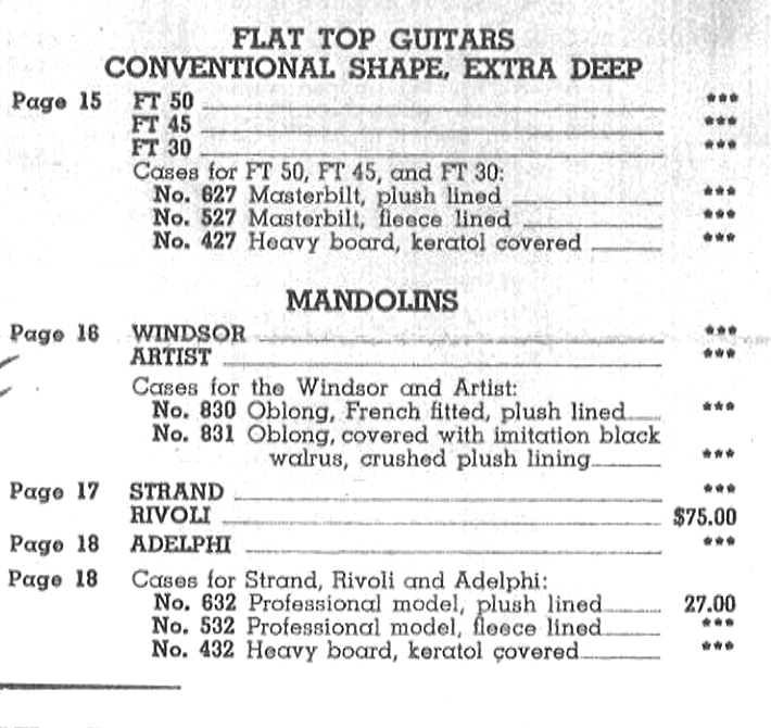 1947 price list 